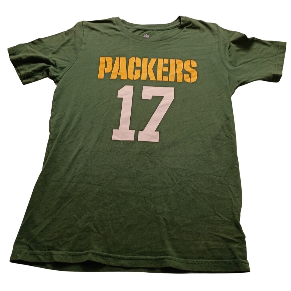 NFL Green Bay Packers Boy's T-Shirt 17 Davante Adams Large 14/16 Green Football